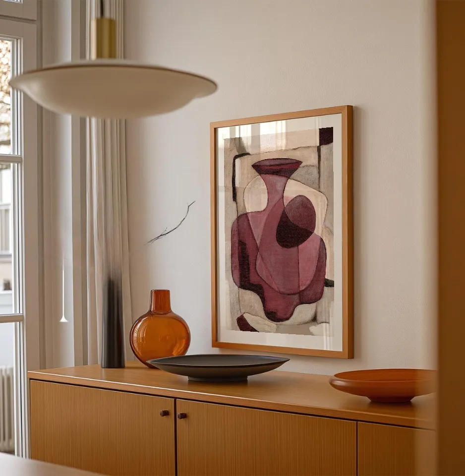 Abstract Amphora Poster